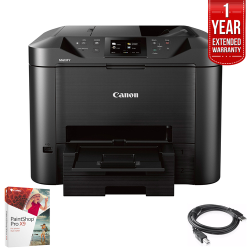 Canon MAXIFY MB5420 Wireless Color Printer w/ Scanner,Copier,Fax+Warranty Bundle