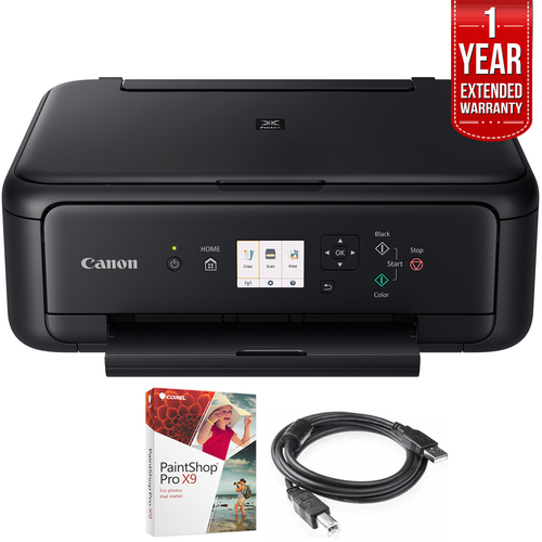 Canon PIXMA TS5120 Wireless Printer w/ Scanner & Copier Black + Warranty Bundle