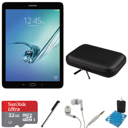 Samsung Galaxy Tab S2 9.7` Wi-Fi Tablet (Black/32GB) 32GB MicroSDHC Card Bundle