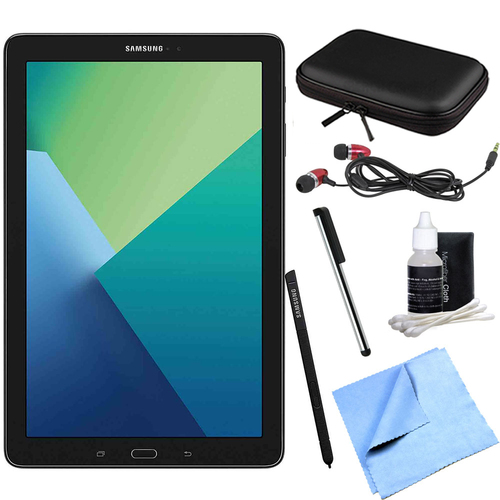 Samsung Galaxy Tab A 10.1 Tablet PC Black w/ S Pen, WiFi & Bluetooth w/ Accessory Bundle