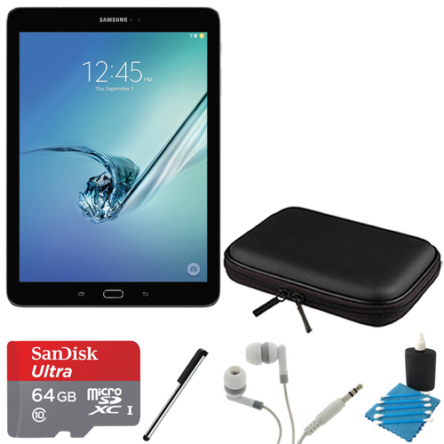Samsung Galaxy Tab S2 9.7-inch Wi-Fi Tablet (Black/32GB) 64GB MicroSD Card Bundle