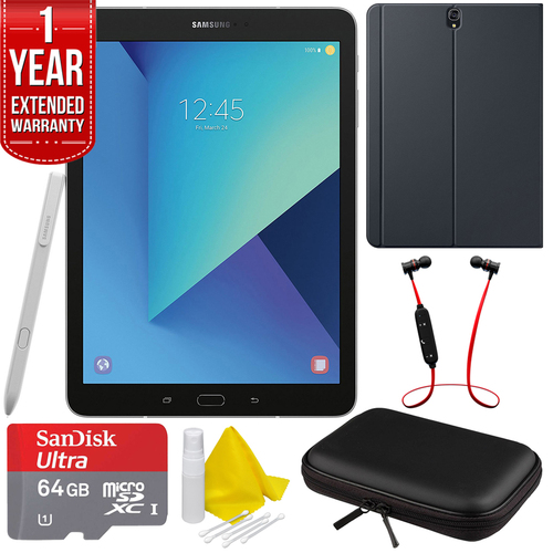 Samsung Galaxy Tab S3 9.7` Tablet with S Pen - Silver w/ Extended Warranty Bundle