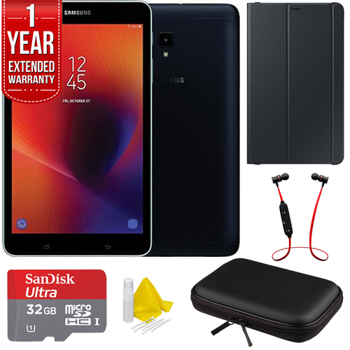 Samsung 8` Galaxy Tab A 32GB Tablet (2017) - Black w/ Warranty + Accessories Bundle