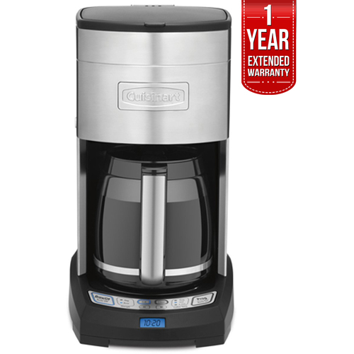 Cuisinart Extreme Brew 12-Cup Coffee Maker, Silver Refurbished + 1 Year Warranty