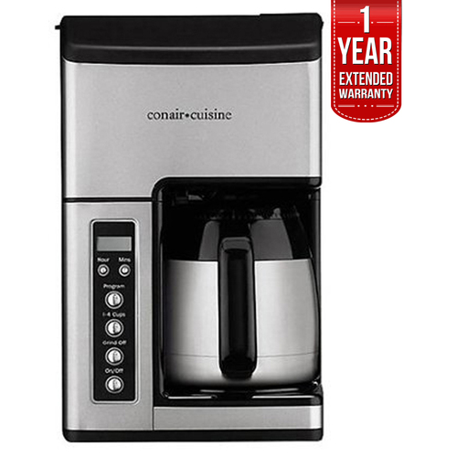 Cuisinart Grind & Brew 10-Cup Coffeemaker Certified Refurbished+1 Year Warranty