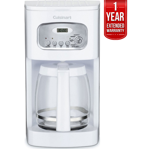 Cuisinart Brew Central 12-Cup Programmable Coffeemaker White + 1 Year Warranty