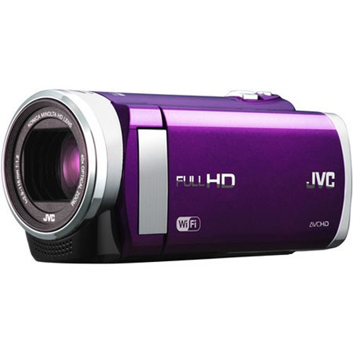JVC GZ-EX210BUS - HD Everio f1.8 40x Zoom 3.0` Touch LCD WiFi (Violet) - Refurbished