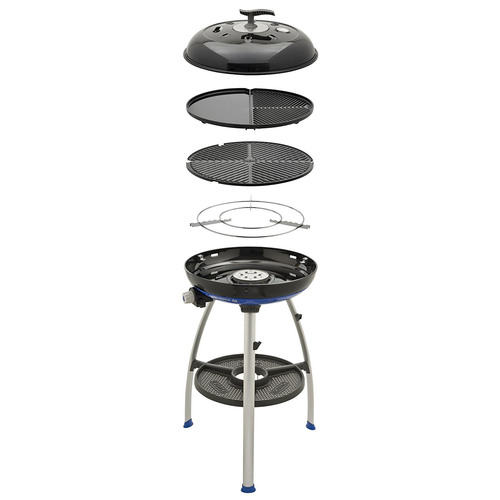 Cadac Carri Chef 2 Portable Grill with Pot Ring, Grill Plate, and Split Grill/Griddle