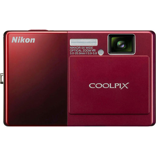 Nikon COOLPIX S70 12MP 3.5 inch Touchscreen Digital Camera (Red) (OPEN BOX)