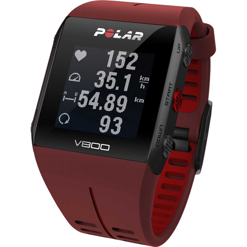 Polar V800 GPS Sports Watch Waterproof w/H7 Heart Rate Sensor (Red) (OPEN BOX)