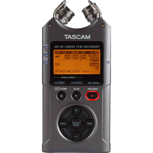Tascam DR-40 - Portable Digital Recorder (Luminous Gray) (OPEN BOX)