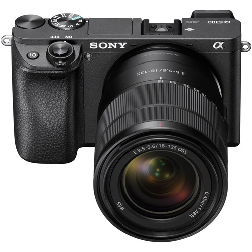 Sony ILCE-6300M/B a6300 4K Mirrorless Camera w/ 18-135mm f/3.5-5.6 Lens - (Black)