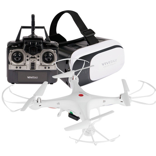 Vivitar DRC-125 Wi-Fi Quadcopter Drone with VR Headset