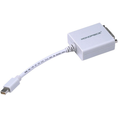 Monoprice Mini DisplayPort 1.1 to DVI Adapter - White