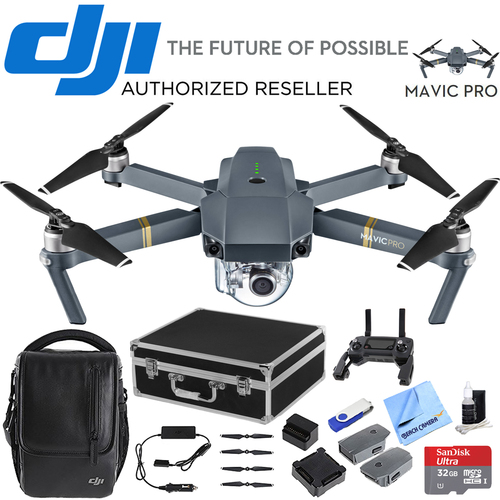 DJI Mavic Pro Fly More Combo Expedition Kit (CP.PT.000642) with 3 Battery Bundle
