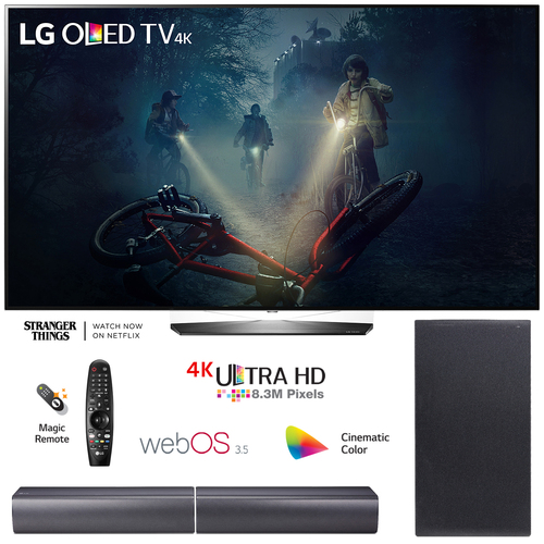 LG B7A Series 55` OLED 4K HDR Smart TV +  LG SJ7 Wireless Sound Bar System