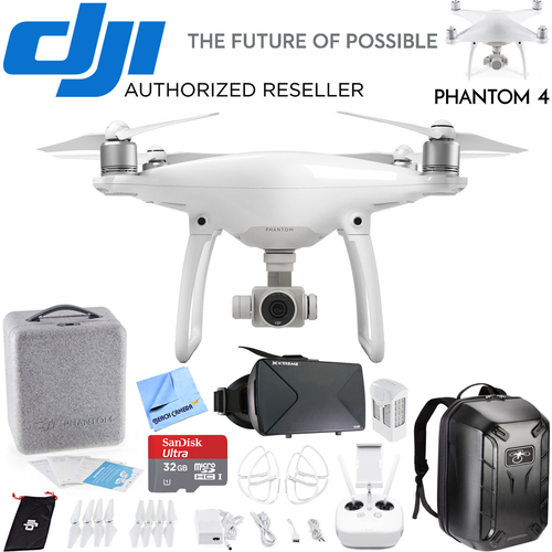 DJI Phantom 4 Quadcopter Drone FPV Virtual Reality Experience w/ Hardshell Backpack