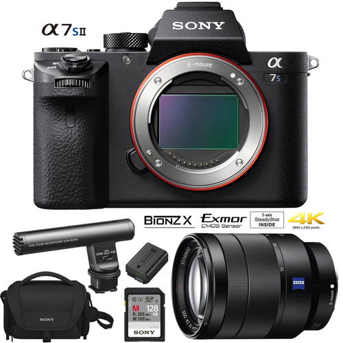 Sony a7S II Full-frame Mirrorless Camera + 24-70mm Lens Video Creator Bundle