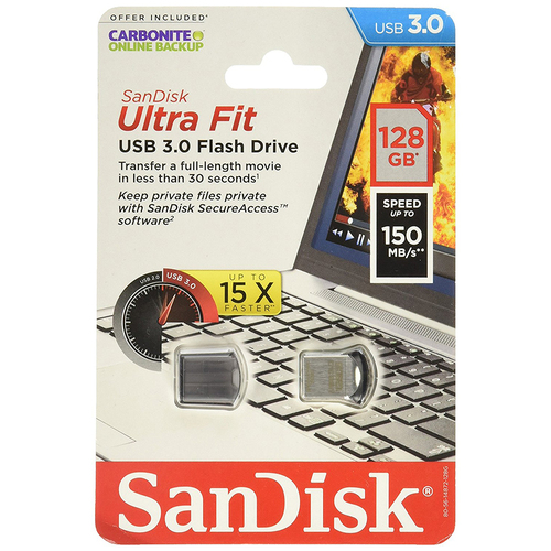 SanDisk 128GB ULTRA FIT FLASH DRIVE USB 3.0