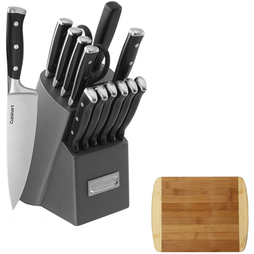 Cuisinart Triple Rivet Collection 15-Piece Knife Block Set w/ Cutting Board