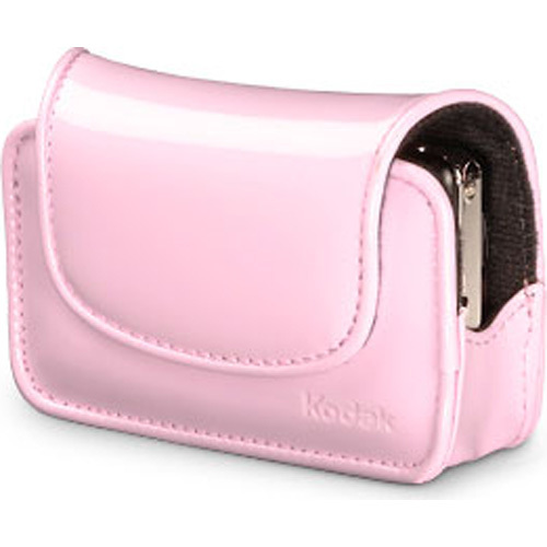 Chic Patent Leatherette Camera Case - Pink