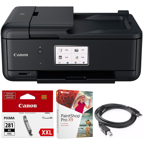 Canon PIXMA TR8520 Wireless Home Office All-in-One Printer + Paint Shop Bundle