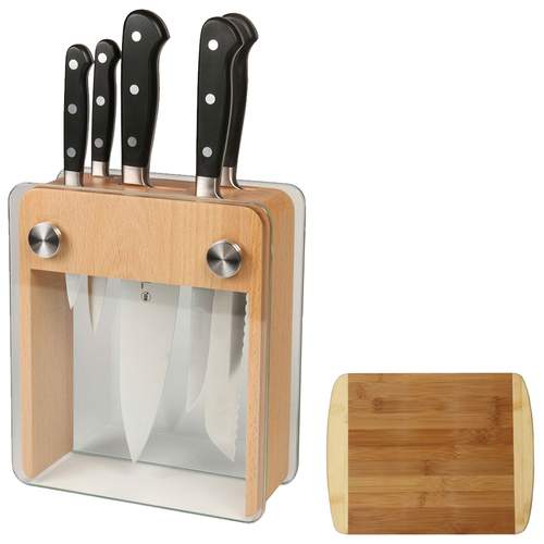 Mercer Culinary 6-Pc. Renaissance Knife Block Set w/ Premium Cutting Board