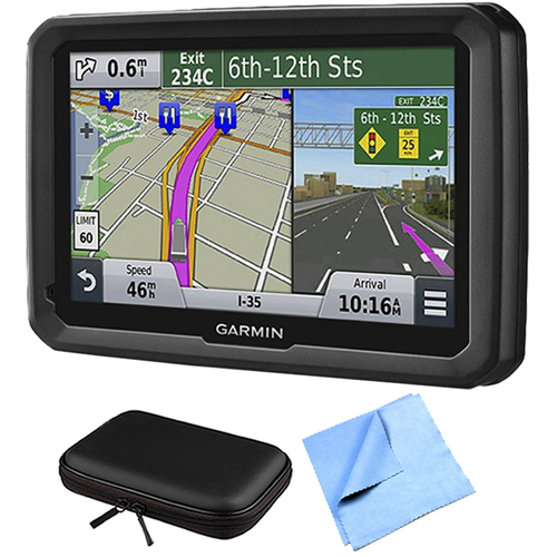 Garmin dezl 570LMT 5` Truck GPS Navigation Lifetime Map/Traffic Updates Case Bundle