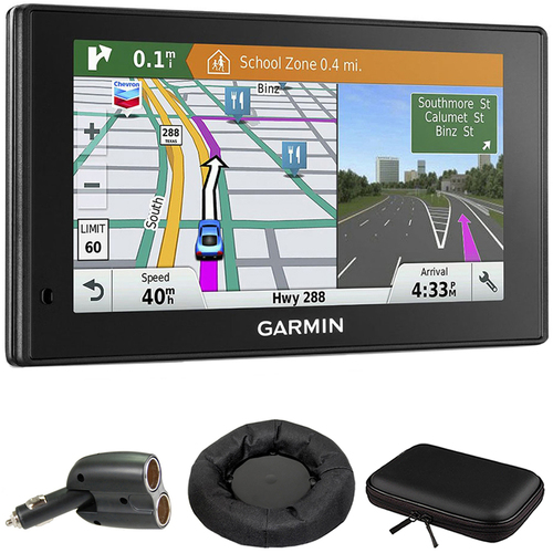 Garmin 010-01540-01 DriveSmart 60LMT GPS Navigator with Deluxe GPS Bundle