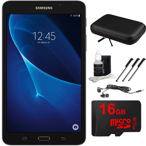 Samsung Galaxy Tab A Lite 7.0` 8GB Tablet PC (Wi-Fi) Black 16GB microSD Accessory Bundle
