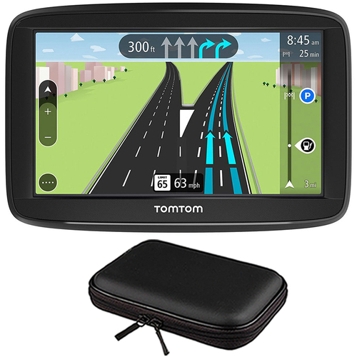 TomTom VIA 1625TM 6` Touchscreen GPS Navigation Device Lifetime Maps w/ Hardshell Case