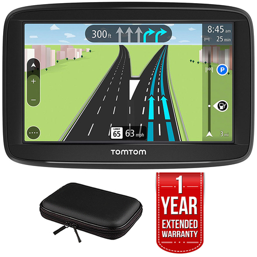 TomTom VIA 1625TM 6` Touchscreen GPS Lifetime Maps w/ Case and Extended Warranty