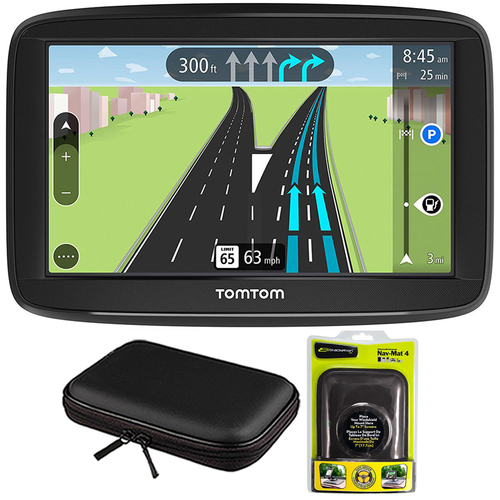 TomTom VIA 1625M 6` Touchscreen GPS Navigation Device Lifetime Maps w/ Case and Mount