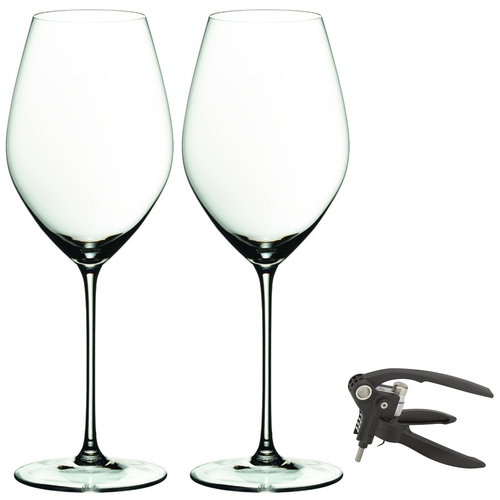 Riedel Veritas Champagne Glass - Set of 4 w/Deluxe Corkscrew