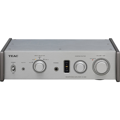 Teac HA-501-B Dual Monaural Headphone Amplifier (Silver) (OPEN BOX)