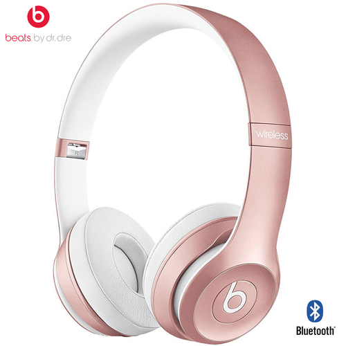 Beats By Dre Dr. Dre Solo2 Wireless On-Ear Headphones (Rose Gold) - (Certified Refurbished)