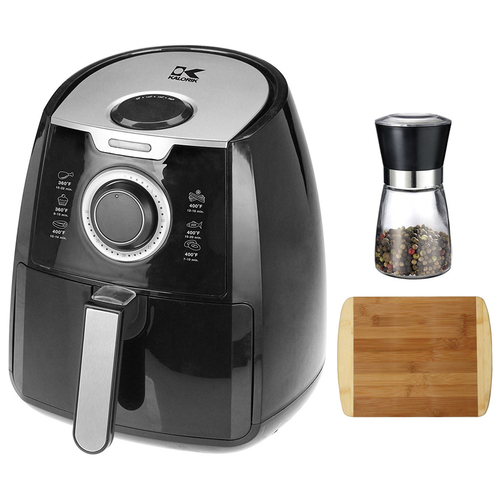 Kalorik FT 42139 BK Dual Layer Airfryer with Spice Mill and Cutting Board