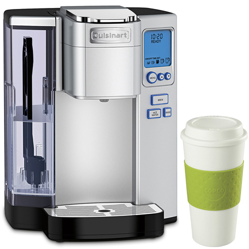 Cuisinart Premium Single Serve Coffeemaker + Copco 16-Ounce Reusable Mug Green
