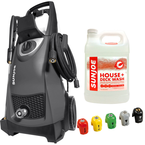 Sun Joe SPX3000 2030 PSI Electric Pressure Washer (Black) + House Cleaner Bundle