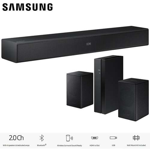 Samsung HW-N400 TV Mate Soundbar with Streaming + SWA-8500S Wireless Rear Speakers Kit
