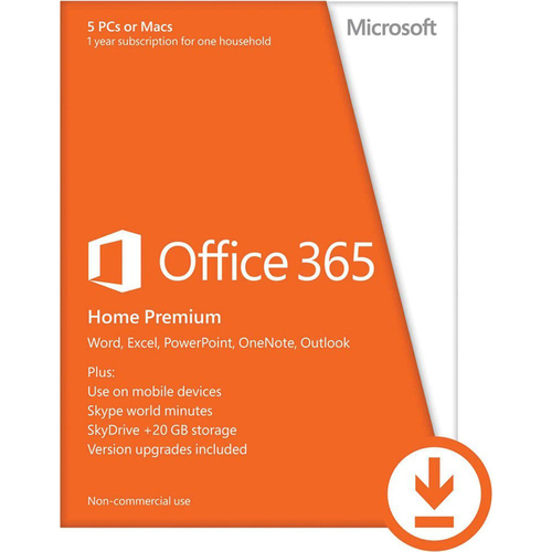 Microsoft Office 365 Home Prem 32/64 Alllngsub - 6GQ-00091