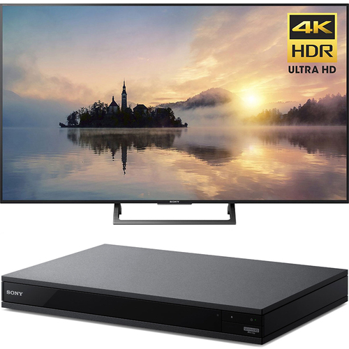 Sony 55` Class (54.6` diag) 4K HDR Ultra HD TV + Blu-Ray Player with Hi Res