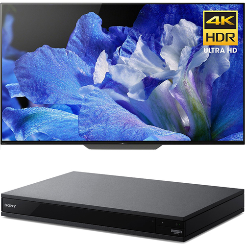 Sony 55` 4K Ultra HD Smart BRAVIA OLED TV 2018 Model + Blu-Ray Player w/ Hi Res