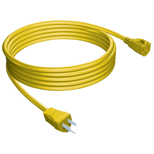 33257 Grounded Outdoor Extension Power Cord, 25-Feet, Yellow