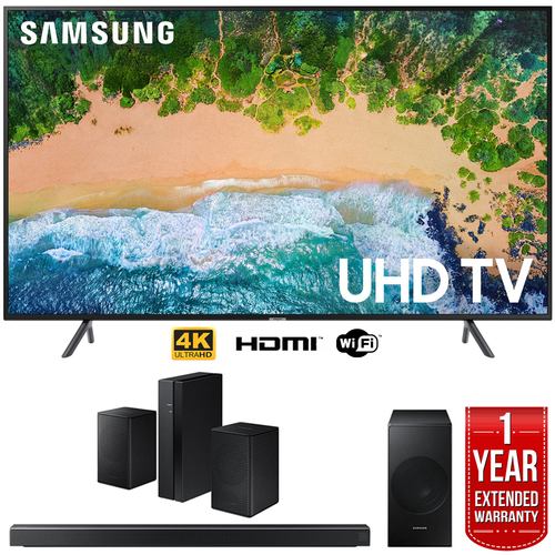Samsung UN65NU7100 65` NU7100 Smart 4K UHD TV (2018) w/ Samsung 3.1 Channel Soun