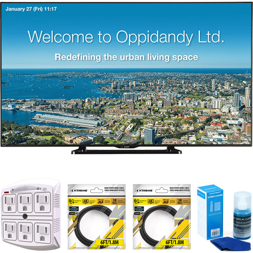 Sharp 70` Full HD Commercial LED-LCD TV with Cleaning Bundle