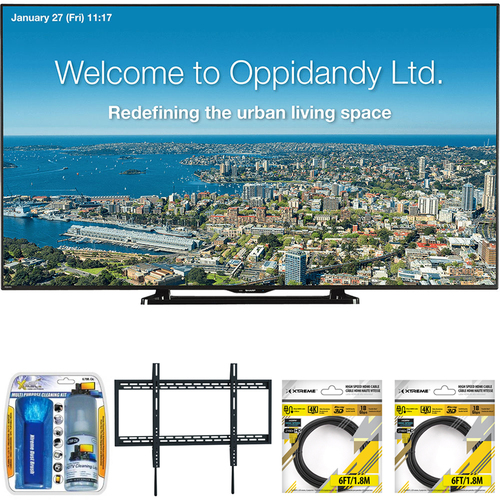 Sharp 70` Full HD Commercial LED-LCD TV with Wall Mount Bundle