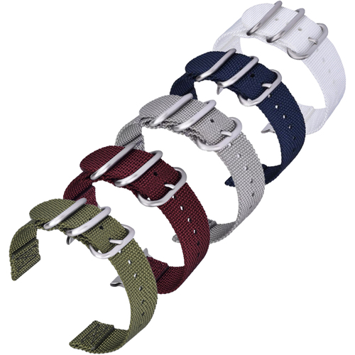 5pc Woven Nylon Replacement Straps for Samsung Smartwatch - 5 Colors - 5PCSGWB