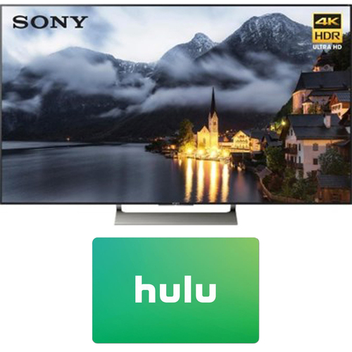 Sony 55` 4K HDR UHD Smart LED TV (2017 Model) w/ Hulu $25 Gift Card