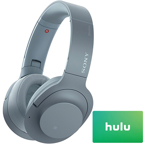 Sony Noise Cancelling Wireless B.tooth Headphones Blue + $25 Hulu Gift Card